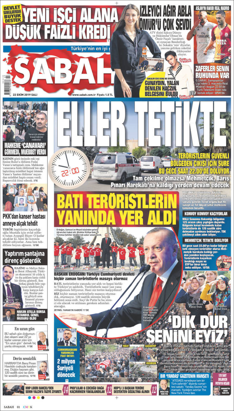 Portada de Sabah (Turqu&iacute;a)