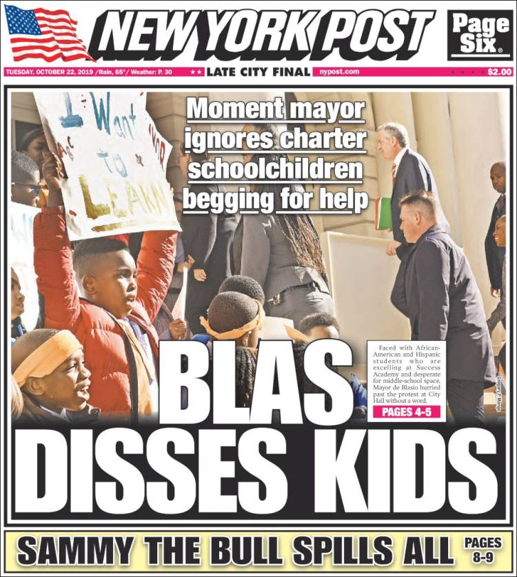 Portada de New York Post (USA)