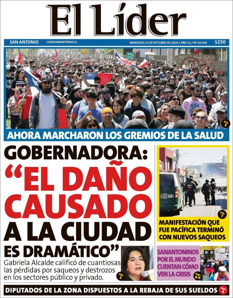 Portada de Lider de San Antonio (Chile)