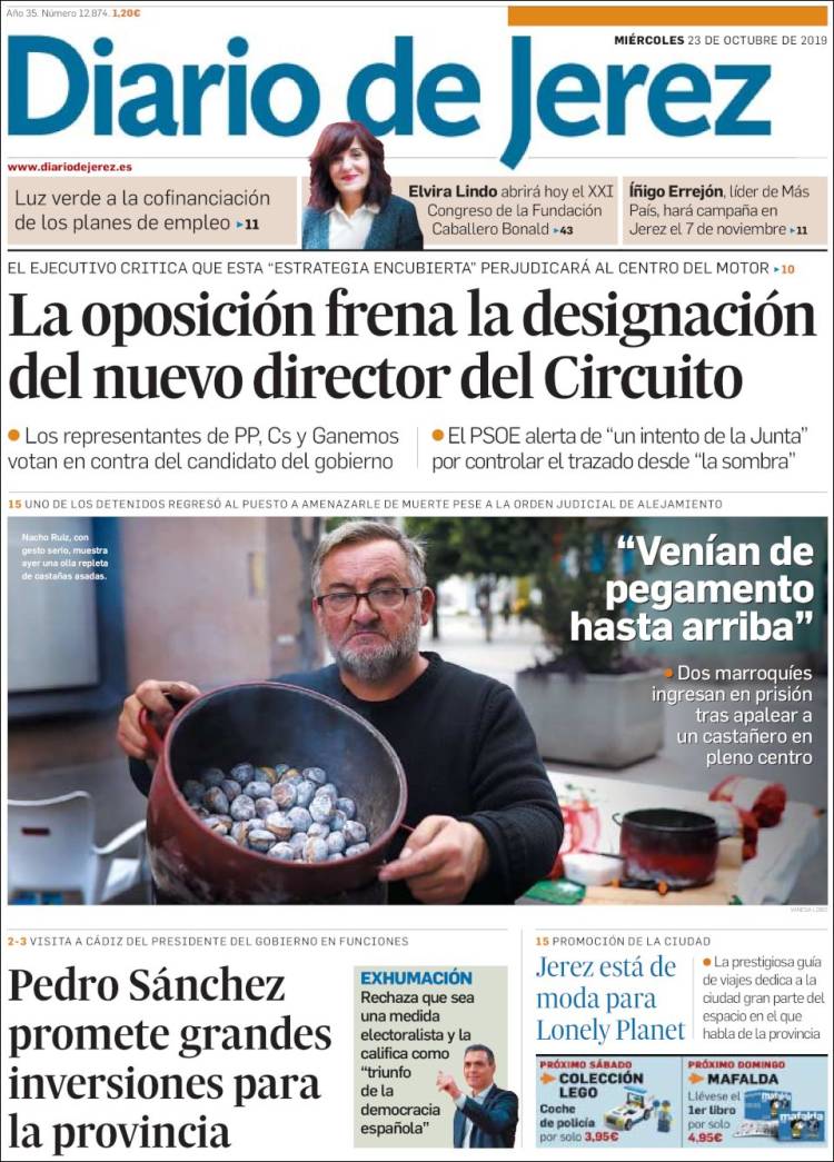 Portada de Diario de Jerez (España)