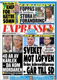 Portada de Expressen (Suecia)