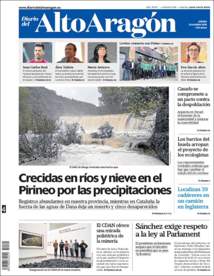 Portada de Diario del AltoAragón (España)