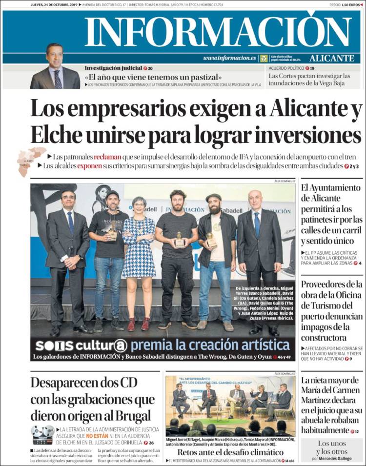 Portada de Diario Información (España)