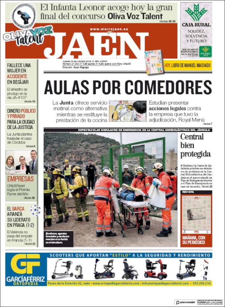 Portada de Diario Jaén (España)