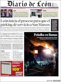 Portada de Diario de León (España)