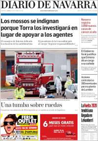 Portada de Diario de Navarra (España)