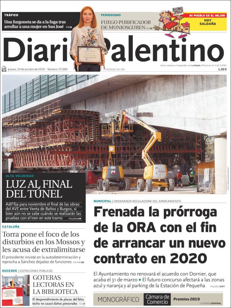 Portada de Diario Palentino (España)