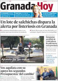 Portada de Granada Hoy (España)