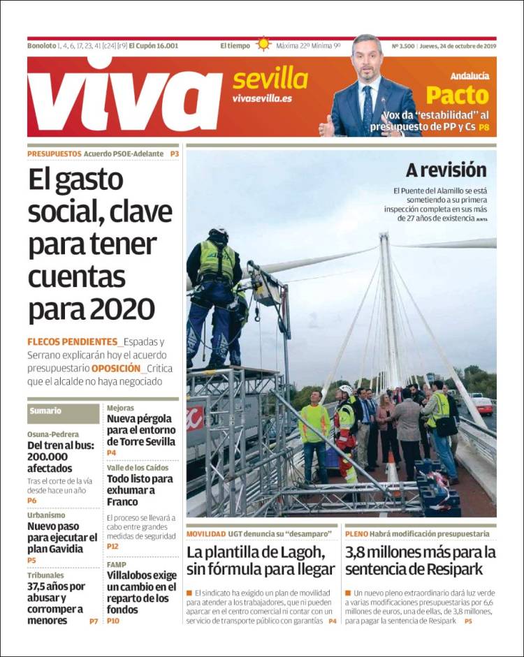 Portada de Viva Sevilla (España)