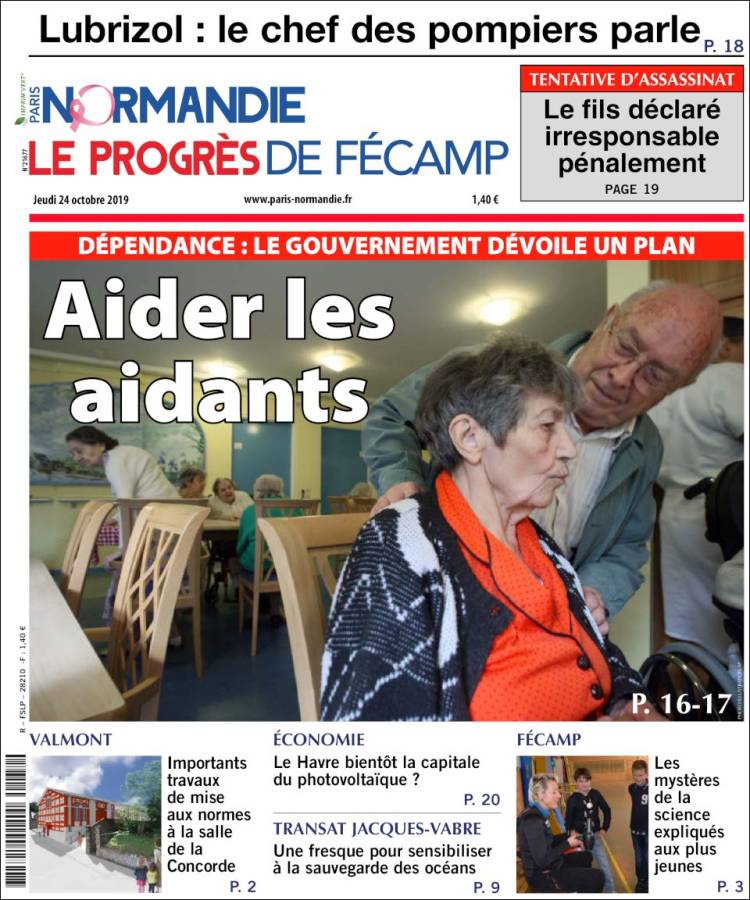 Portada de Progres de Fecamp (Francia)