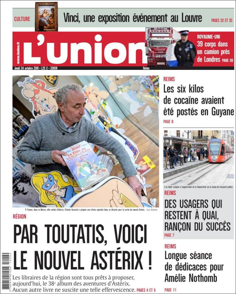 Portada de L'Union (Francia)