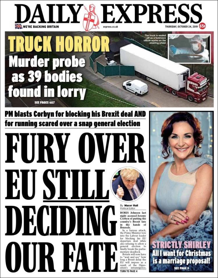 Portada de Daily Express (United Kingdom)