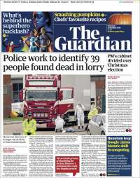 Portada de The Guardian (Reino Unido)