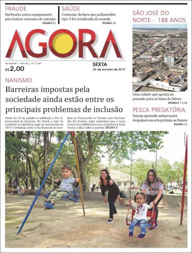 Portada de Jornal Agora (Brasil)