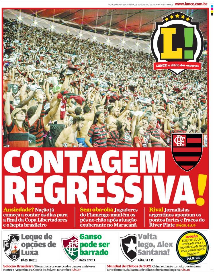 Portada de Lance! (Brasil)