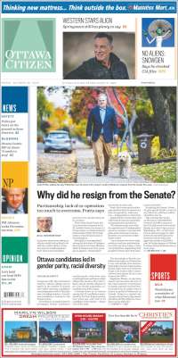 Portada de Ottawa Citizen (Canadá)