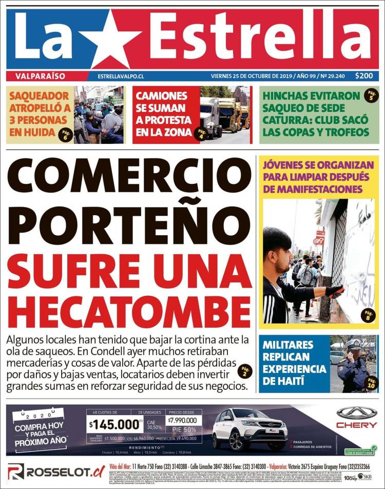 Portada de Estrella de Valparaiso (Chile)