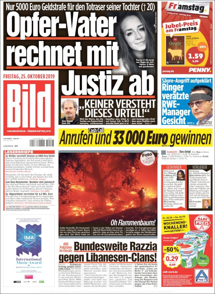 Portada de Bild (Alemania)