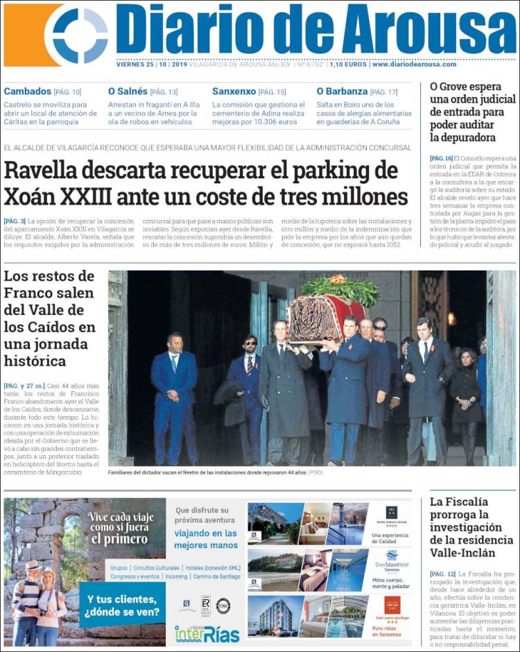 Portada de Diario de Arousa (España)