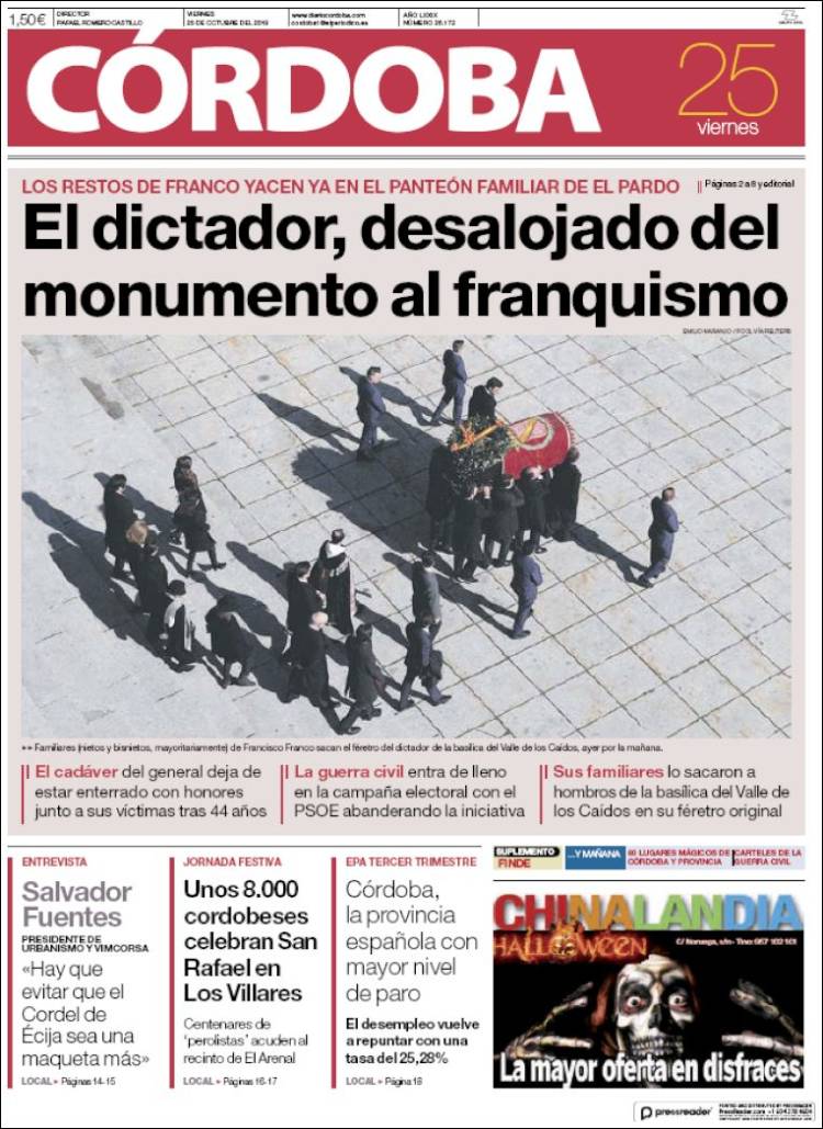 Portada de Diario de Córdoba (España)