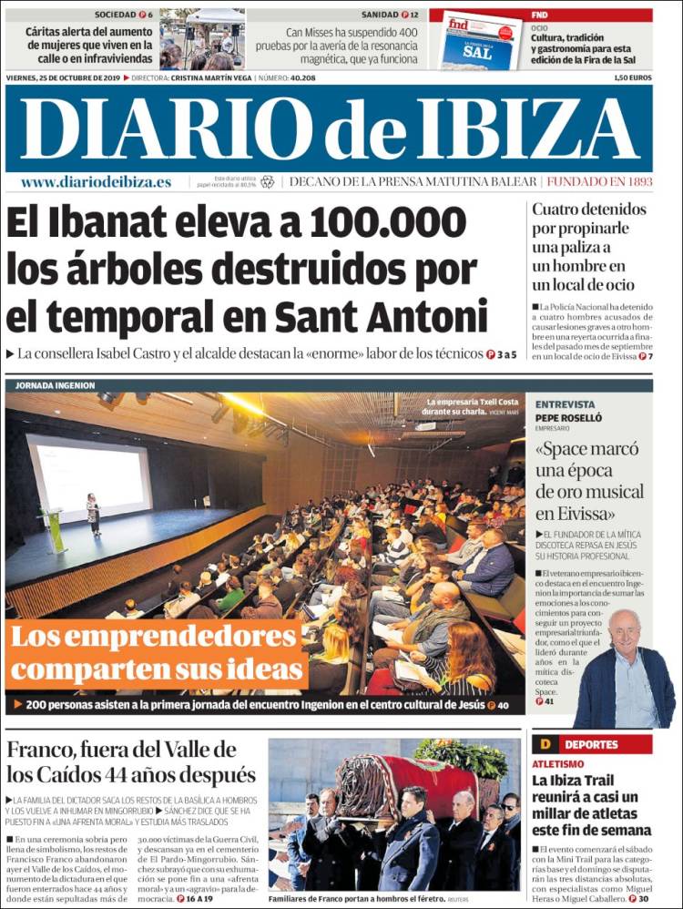 Portada de Diario de Ibiza (España)