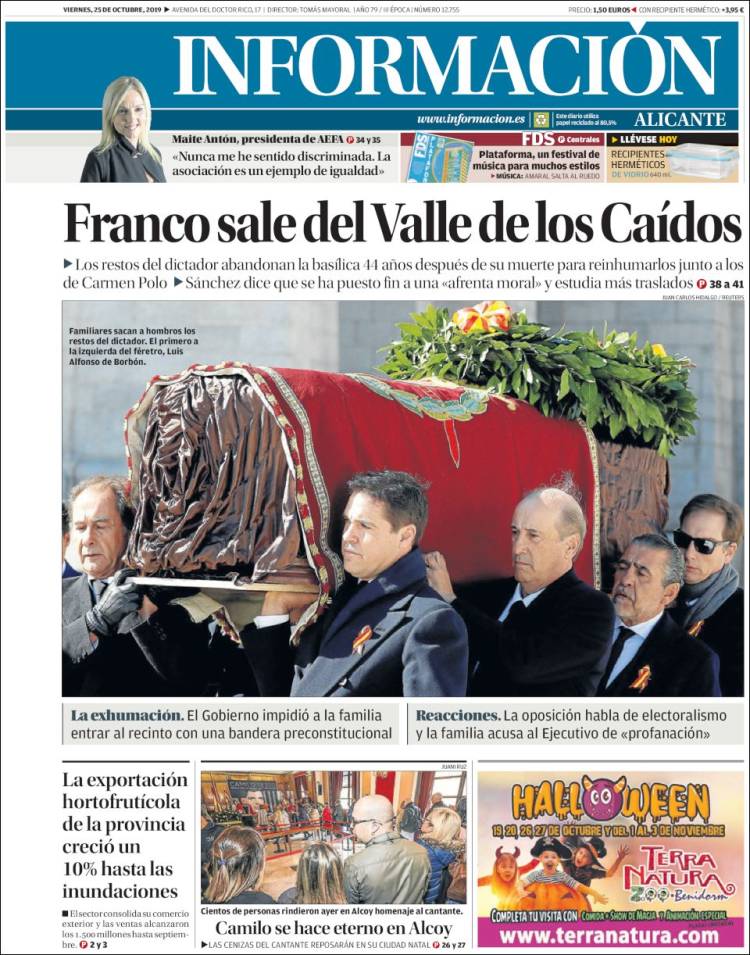 Portada de Diario Información (España)