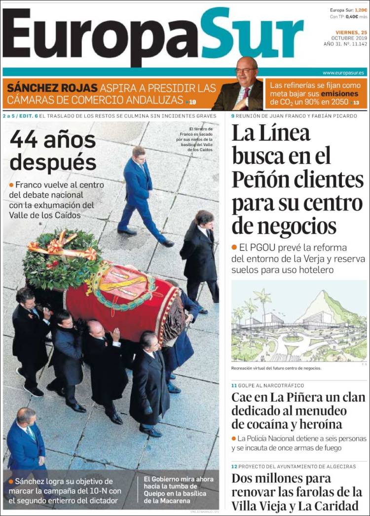 Portada de Europa Sur (España)