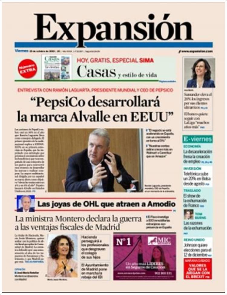 Portada de Expansión (Espa&ntilde;a)