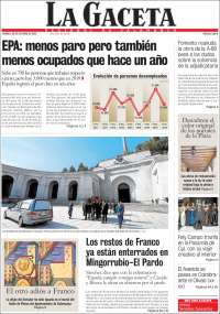 Portada de La Gaceta de Salamanca (España)