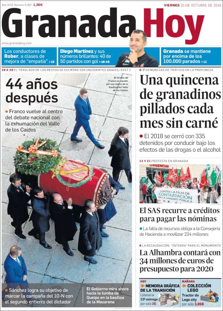 Portada de Granada Hoy (España)