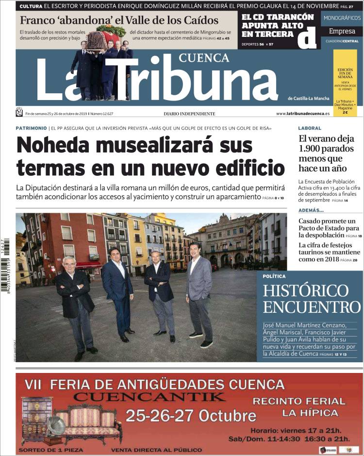 Portada de La Tribuna de Cuenca (España)