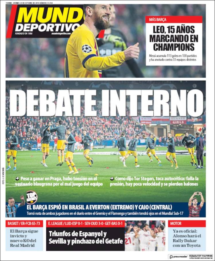 Portada de El Mundo Deportivo (España)