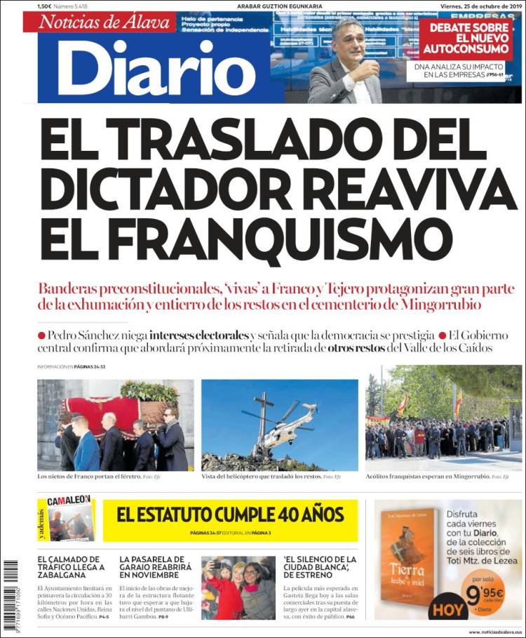 Portada de Noticias de Álava (España)