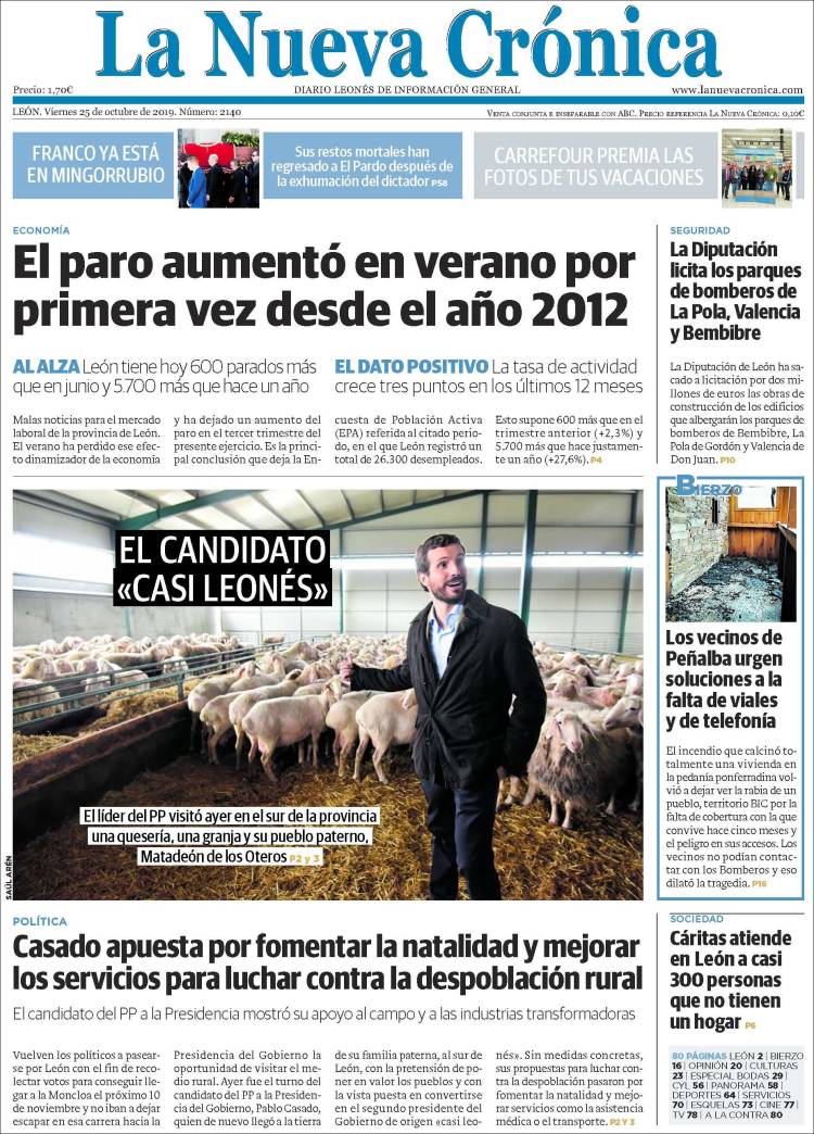 Portada de La Nueva Crónica (España)