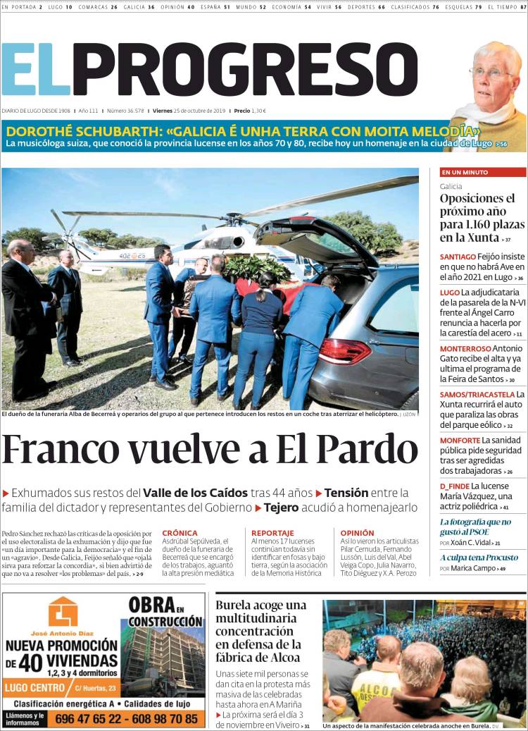 Portada de El Progreso (España)