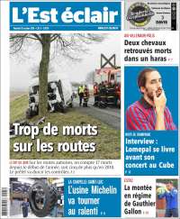 Portada de L'Est Eclair (Francia)