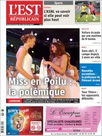 Portada de L'Est Republicain (Francia)