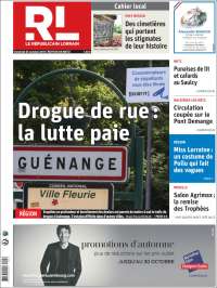 Portada de Le Republicain Lorrain (Francia)