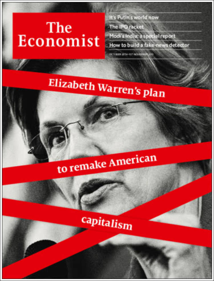 Portada de The Economist (Reino Unido)