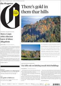 Portada de The Oregonian (USA)