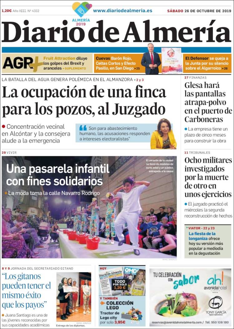 Portada de Diario de Almería (España)