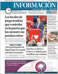 Portada de Diario Información (España)