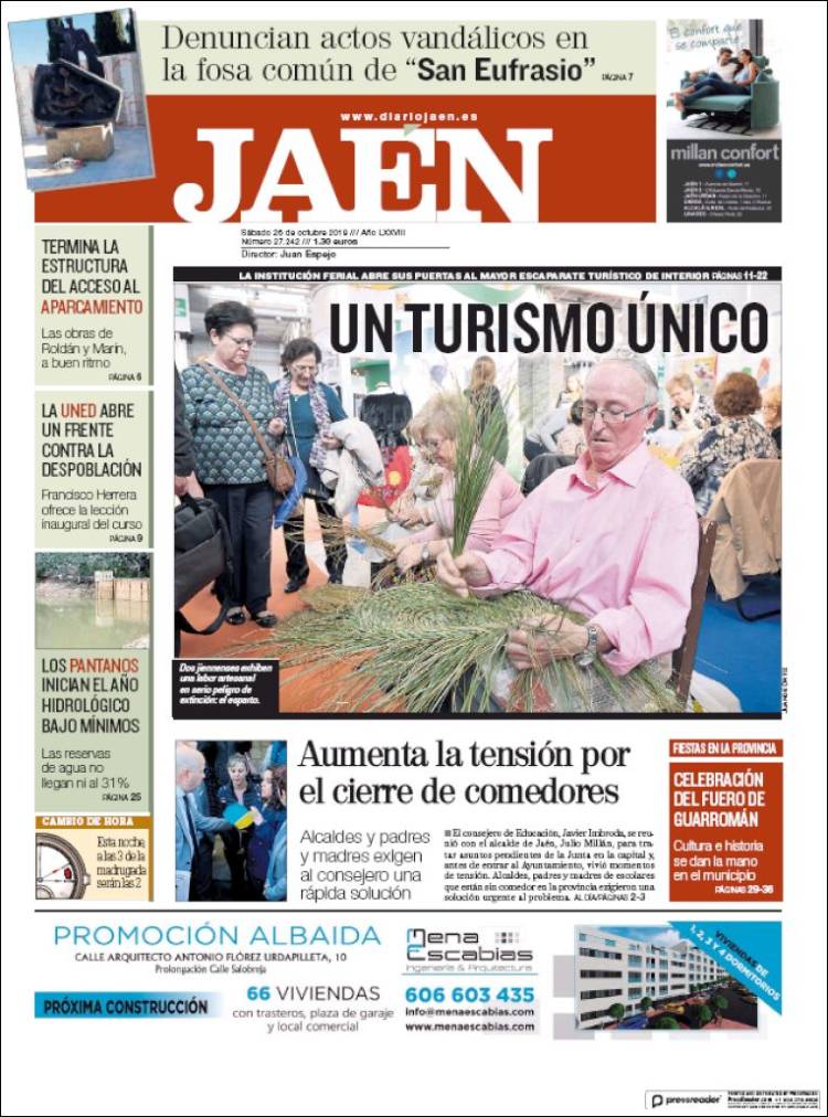 Portada de Diario Jaén (España)