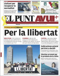 Portada de El Punt Avui (España)