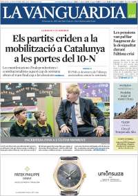 Portada de La Vanguardia (España)