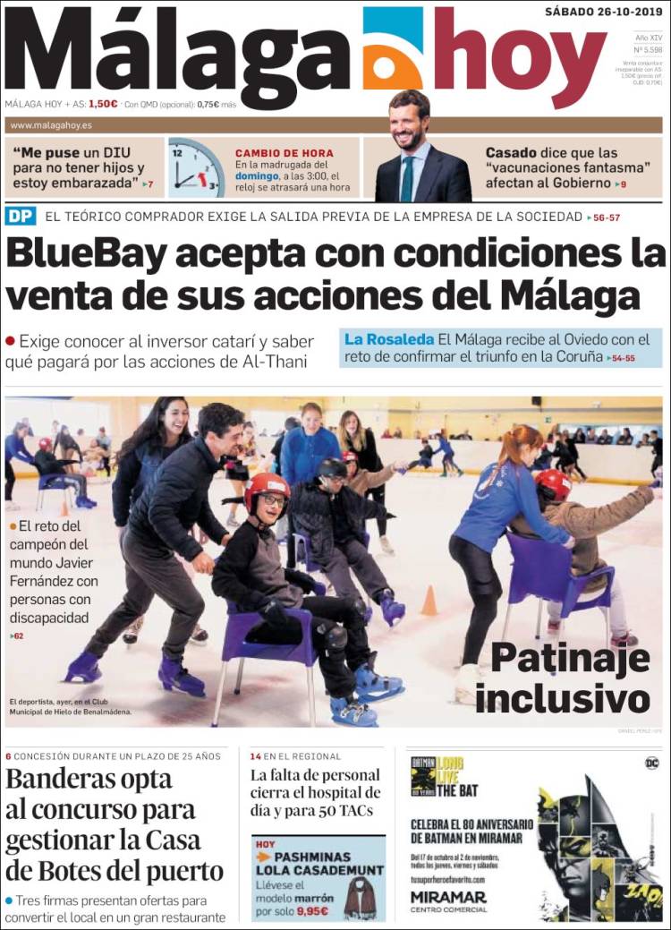 Portada de Málaga Hoy (España)