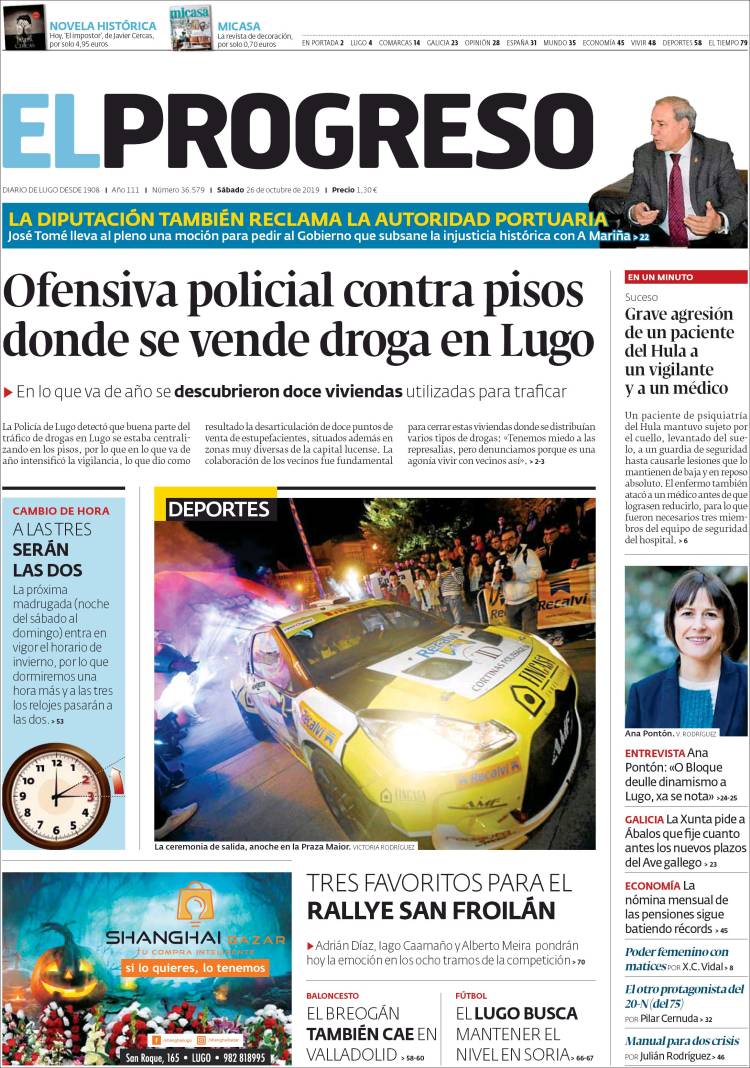 Portada de El Progreso (España)