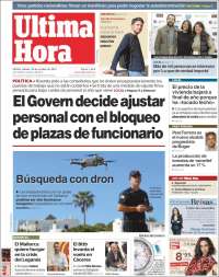 Portada de Última Hora (España)