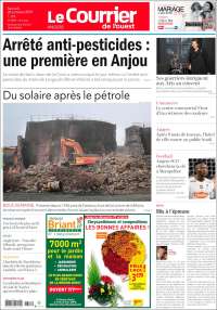 Portada de Le Courrier de l'Ouest (Francia)