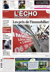 Portada de L'Echo Républicain (Francia)